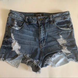 Fab’rik Distressed Denim Shorts Large